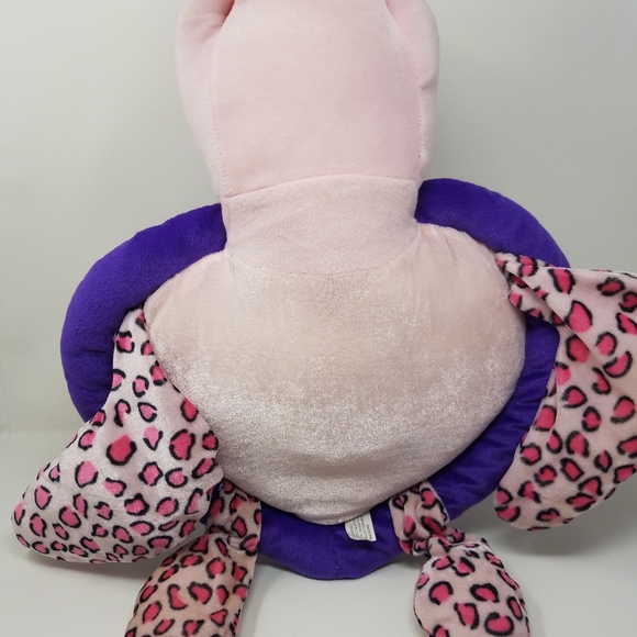Vintage Y2K Pink Purple Sea Turtle Toy Factory Stuffed Animal NWT Large Plush - Picture 10 of 12
